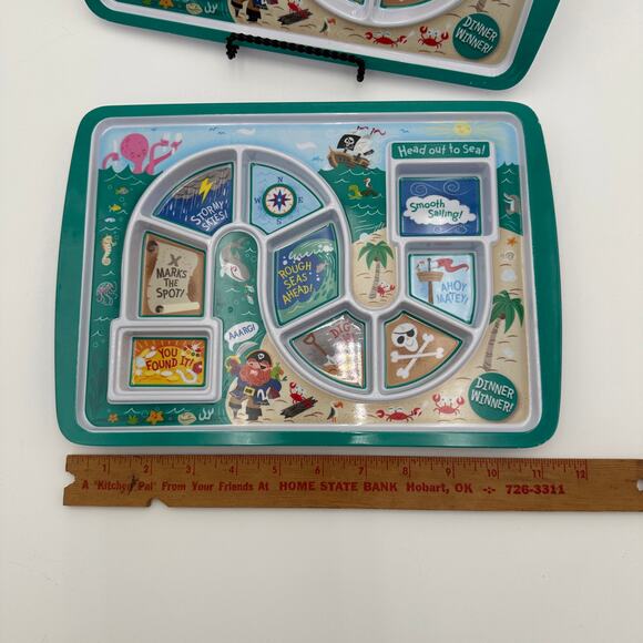 Fred's Dinner Winner Kids Meal Food Trays Pirate - Picture 12 of 13
